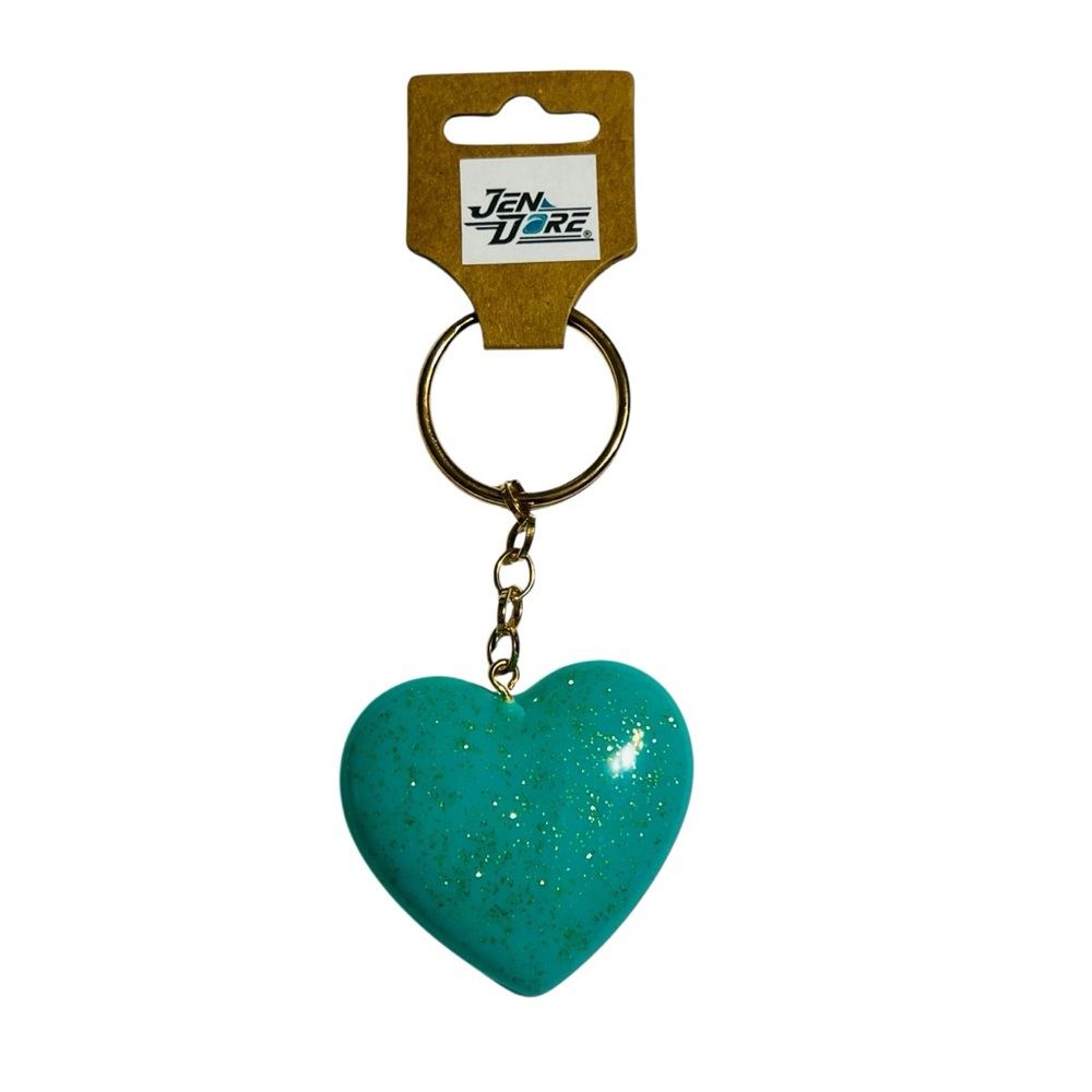 JenDore Handmade Heart Keychain Keyring Backpack Purse Bag Charm Accessory